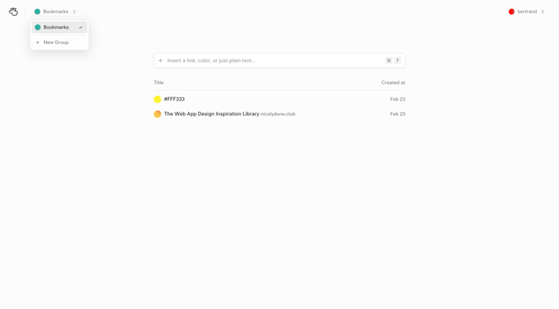 (Basic) Bookmarks
			 ux ui design