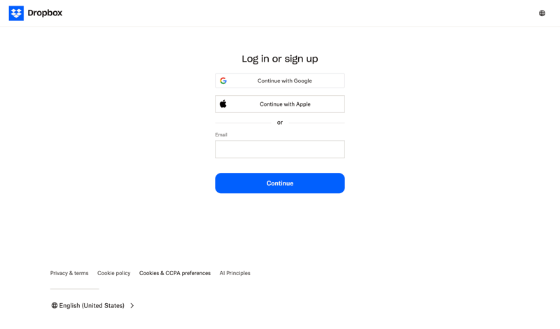 Dropbox
			            ux ui design