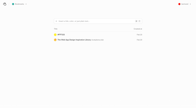 (Basic) Bookmarks
			 ux ui design