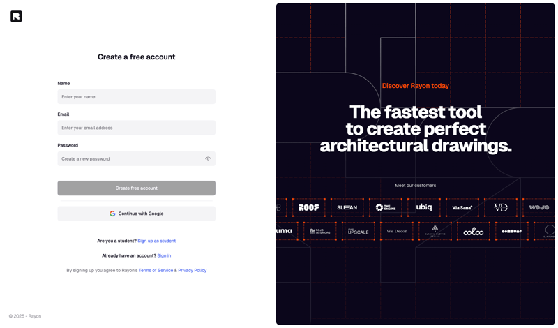 Rayon
			            ux ui design