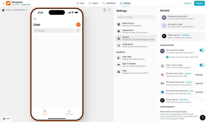 Glide
			    ux ui design