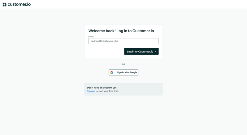 Customer.io
			            ux ui design