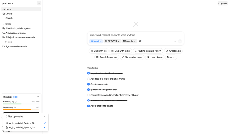 Anara screen example