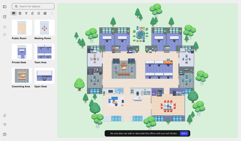 Gather screen example