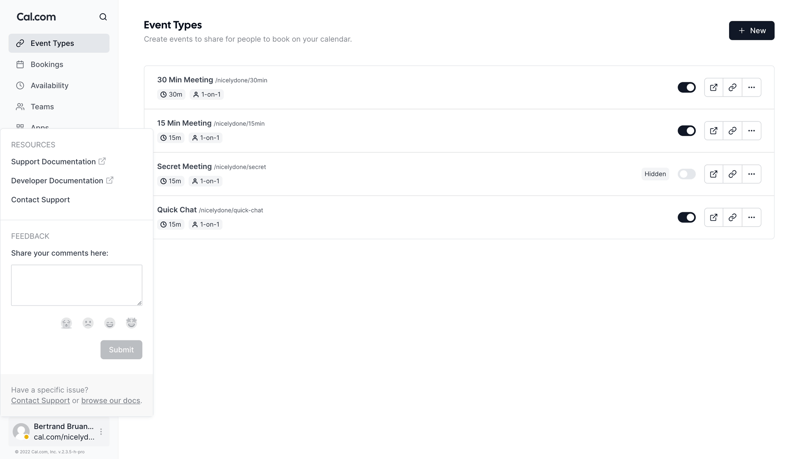 Cal.com
			            ux ui design