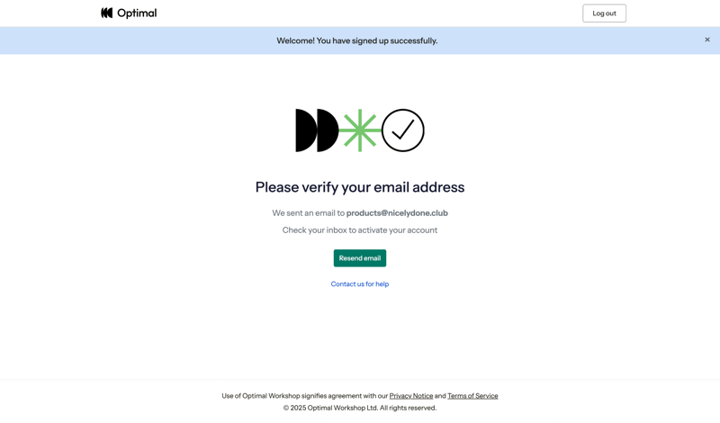 Optimal screen example