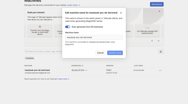 Tailscale
			  ux ui design