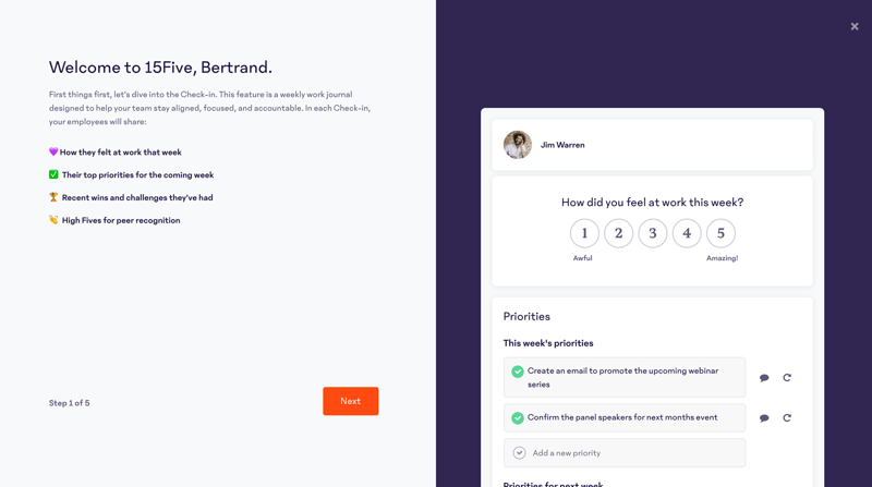 15Five
			    ux ui design
