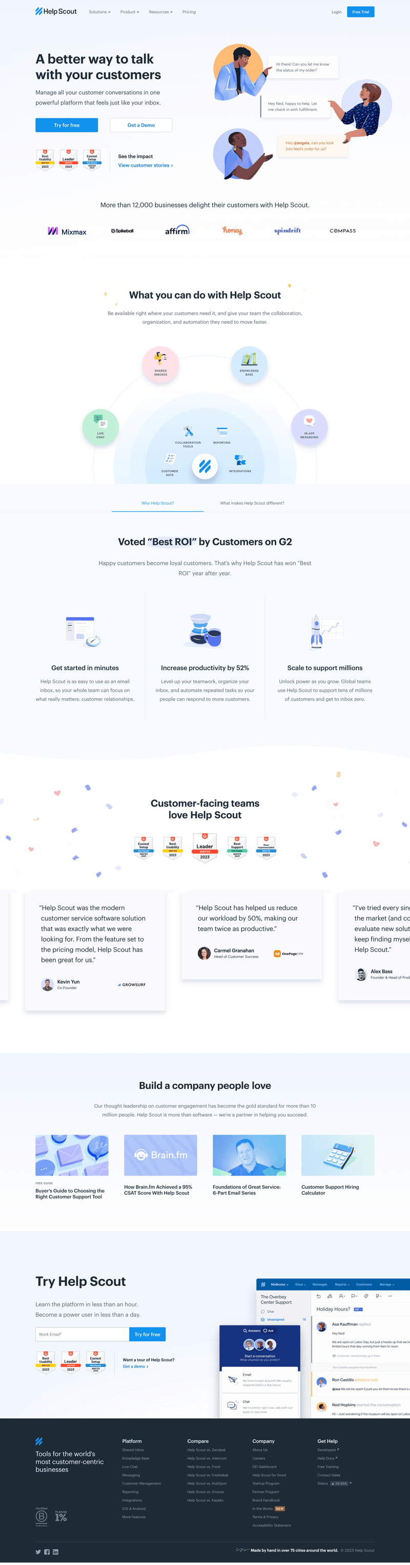 Help Scout
			    ux ui design
