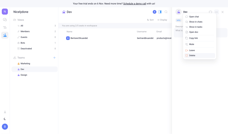 Orchestra screen example