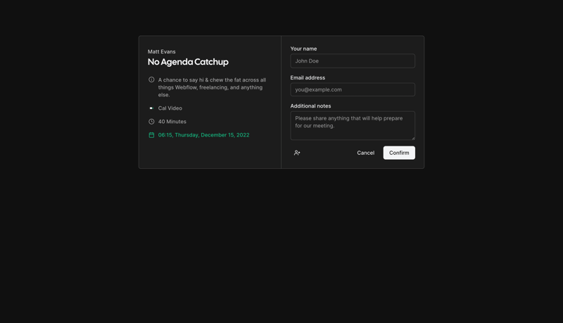 Cal.com
			   ux ui design