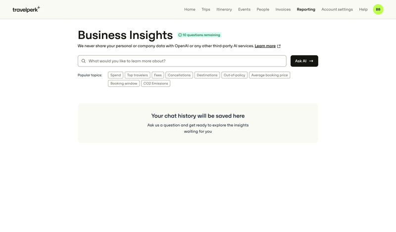 Travelperk screen example