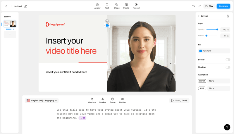Synthesia
			    ux ui design