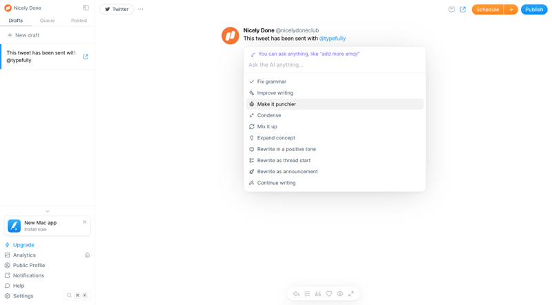 Typefully
			      ux ui design