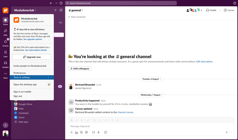 Slack
			                  ux ui design