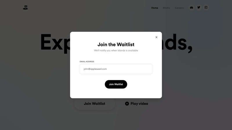 Islands
			  ux ui design