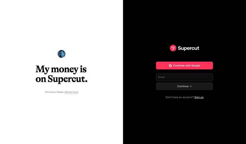 Supercut
			            ux ui design