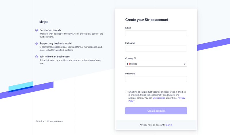 Stripe
			           ux ui design