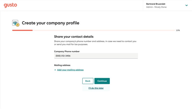 Gusto
			         ux ui design