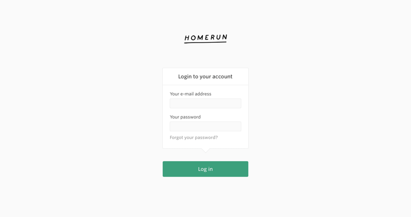 Homerun
			        ux ui design