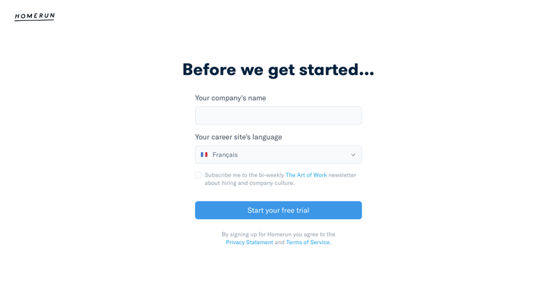 Homerun
			      ux ui design