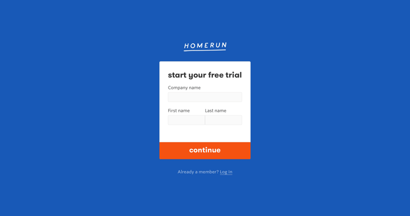 Homerun
			      ux ui design