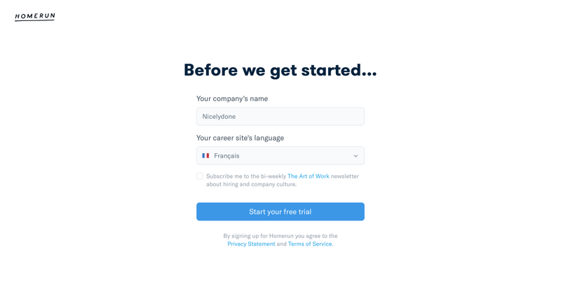 Homerun
			     ux ui design