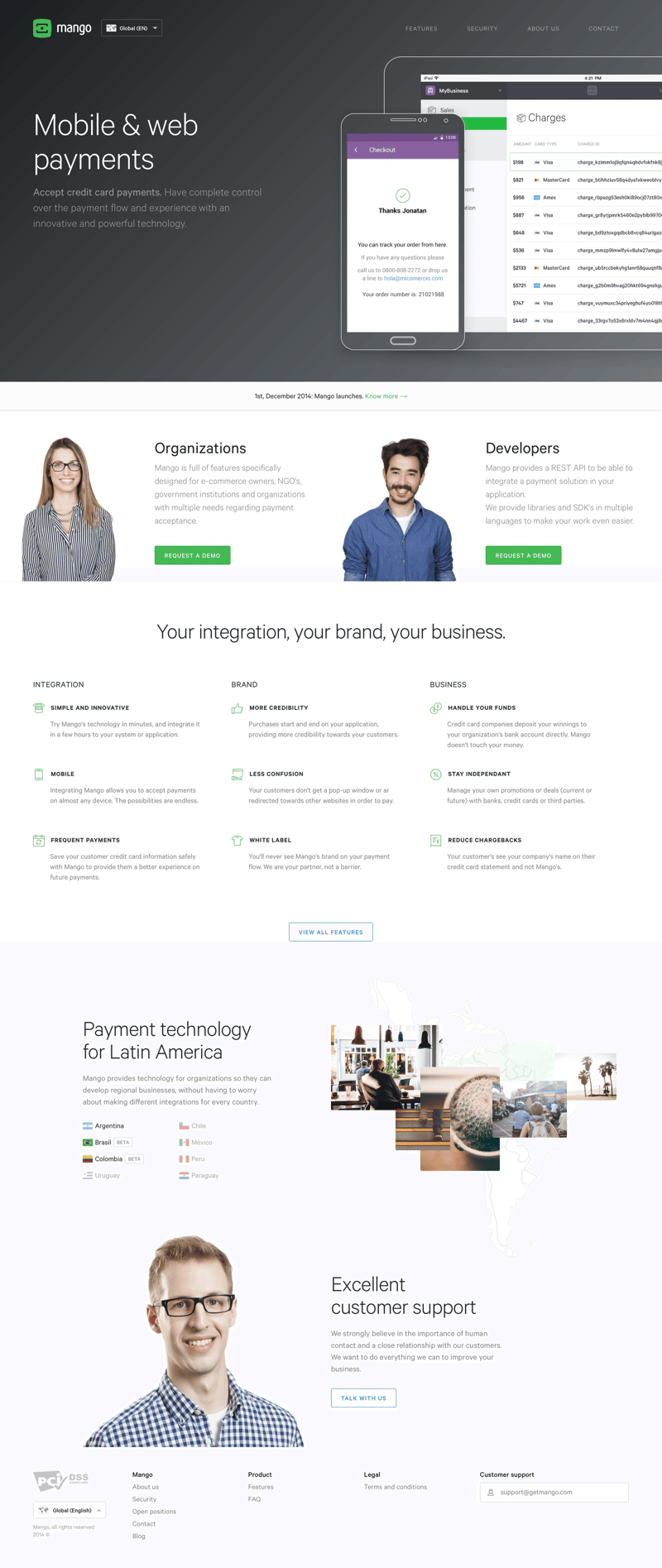 Mango
				 page example