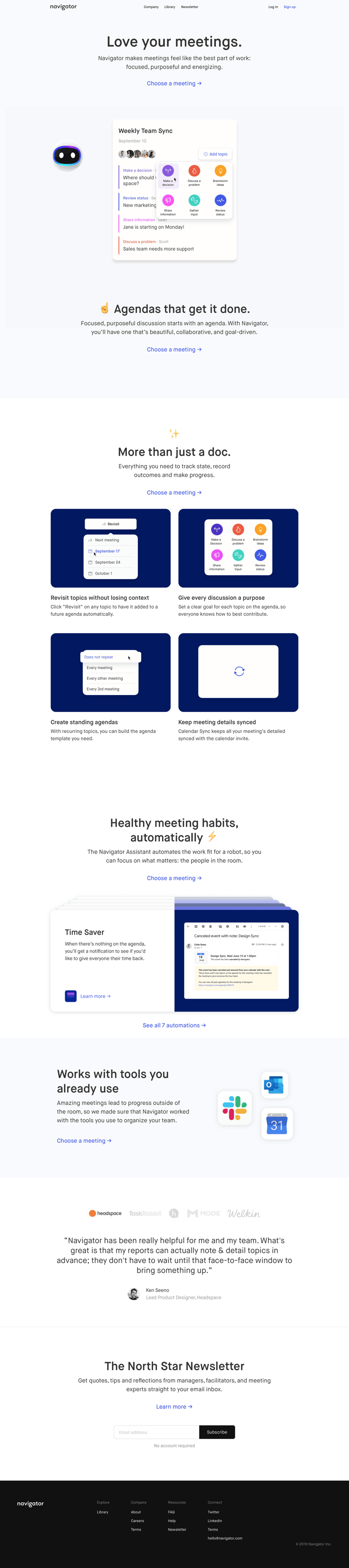 Navigator
				 page example
