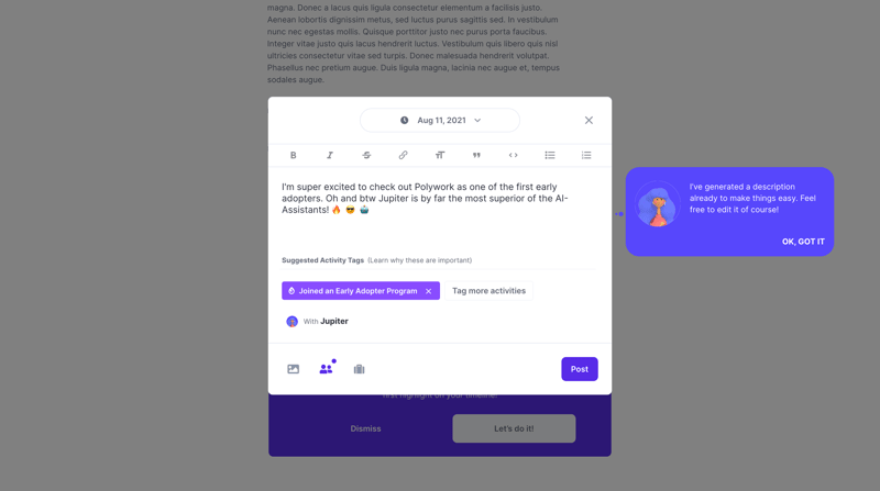 Polywork
			    ux ui design