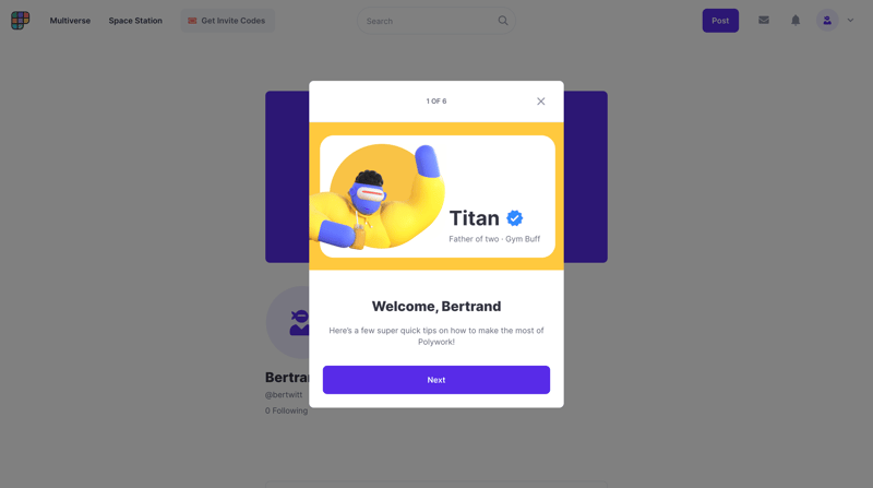 Polywork
			     ux ui design
