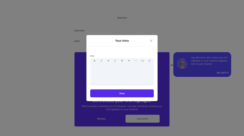 Polywork
			      ux ui design