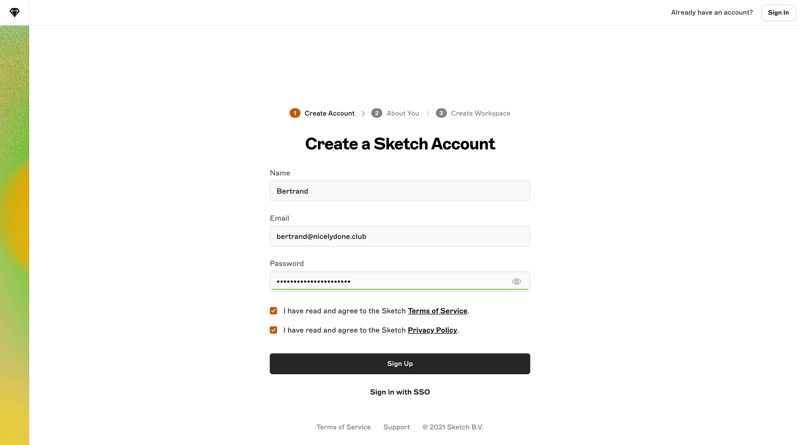 Sketch
			     ux ui design