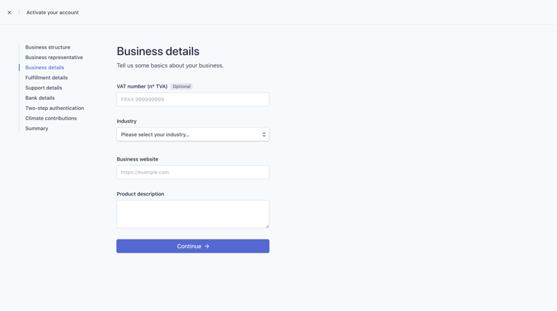 Stripe screen example