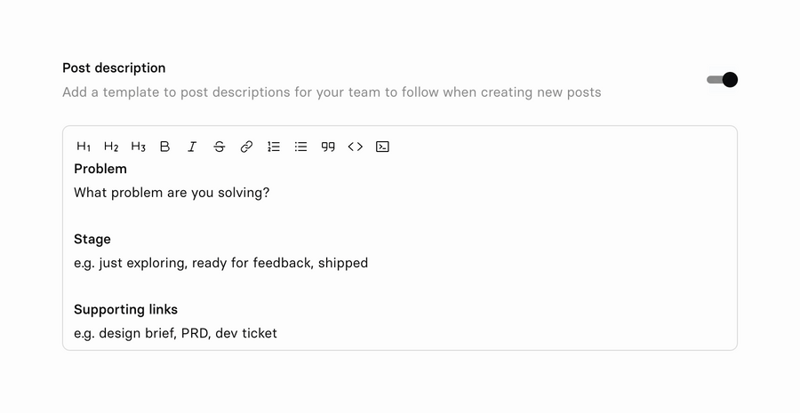 Current
				rich text editor ui component