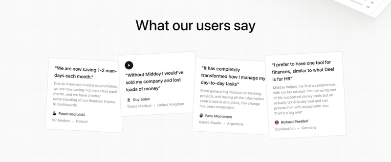 Midday
				social proof ui component