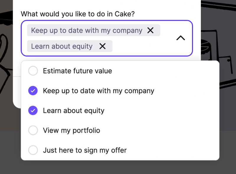 Cake
			finance ui component
