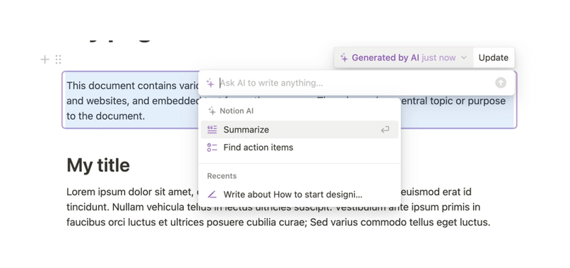 Notion
				artificial intelligence ui component