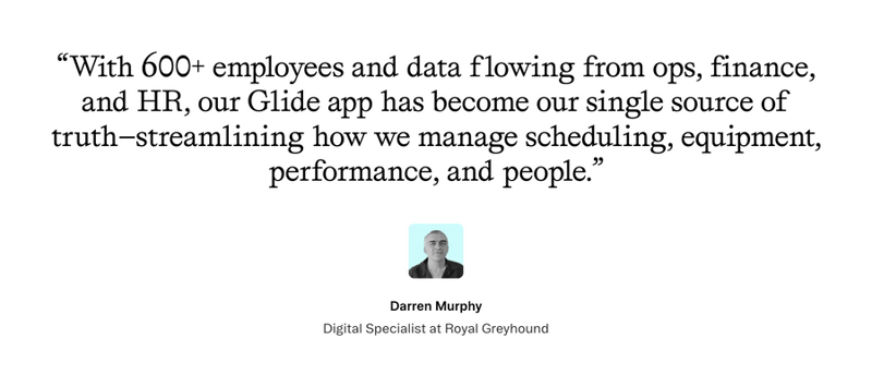 Glide
				testimonial ui component