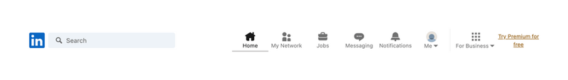 Linkedin
				horizontal navigation ui component