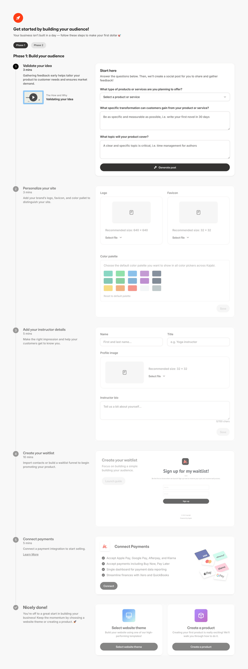 Kajabi
				stepper ui component