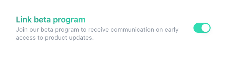 Link
				toggle/switch ui component