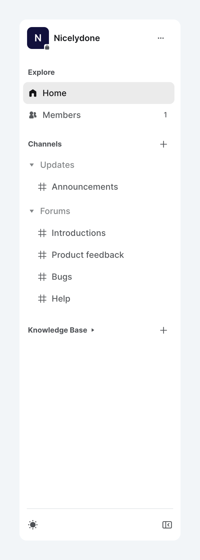 Outverse
				vertical navigation ui component