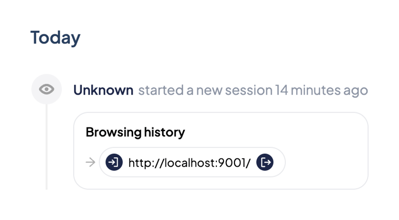 ServiceBell
				timeline & history ui component