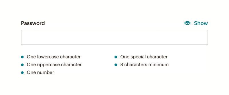 Mailchimp
				input text ui component