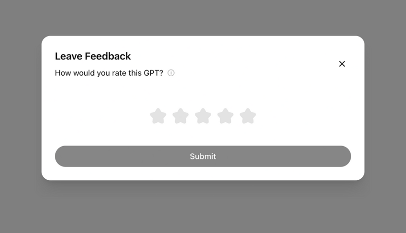 ChatGPT
				feedback ui component