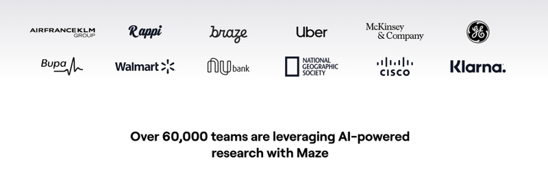 Maze
				social proof ui component