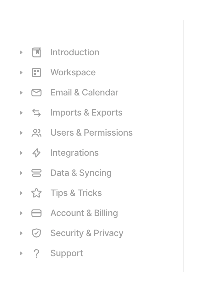 Attio
				vertical navigation ui component