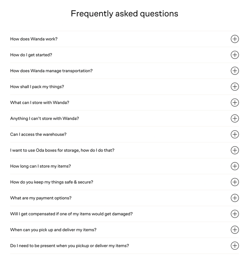 Wanda
				faq ui component