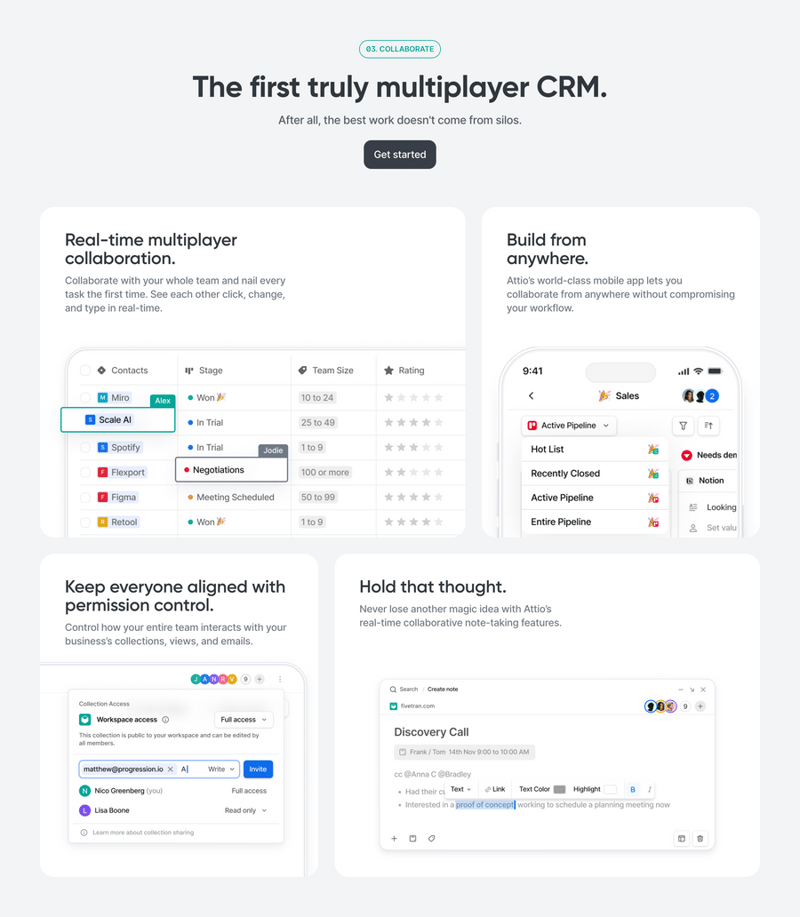 Attio
				bento box ui component